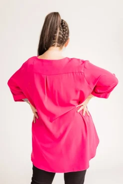 Damskie Polski Amarantowa Koszula FOSTI