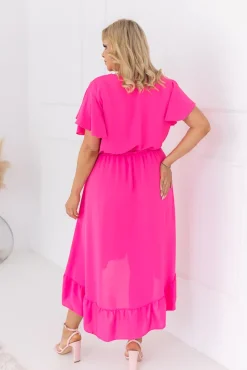 Polski Amarantowa Sukienka RHODIO
