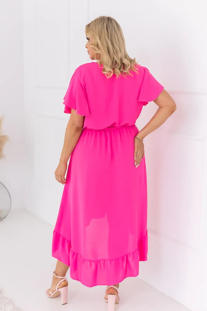 Polski Amarantowa Sukienka RHODIO