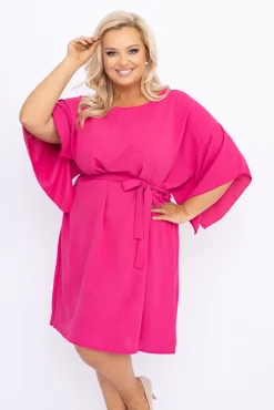 Damskie Polski Amarantowa Tunika kimono LUNDIA