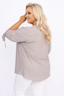 Damskie Polski Beżowa Bluzka brokatowa GELVI