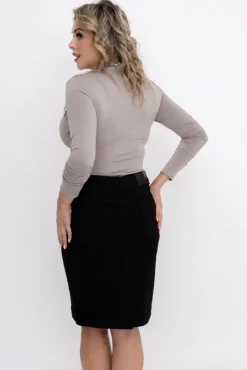 Damskie Włoski Beżowa Bluzka HEXALIO