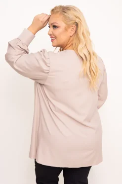 Damskie Polski Beżowa Bluzka LEMENTO