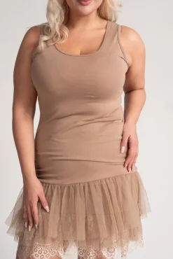 Damskie Polski Beżowa Halka AKLAH