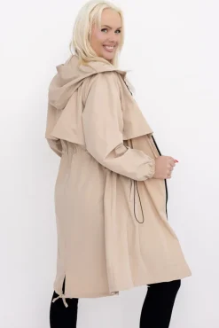 Damskie Włoski Beżowa Kurtka parka KORMI