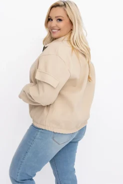 Damskie Włoski Beżowa Kurtka przejściowa DASTIO