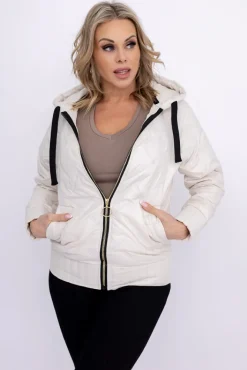 Damskie Polski Beżowa Kurtka wiosenna VEDERI