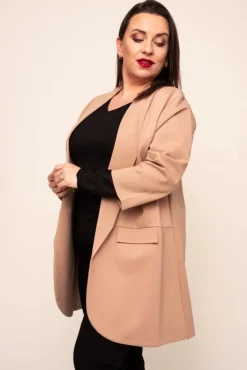 Damskie Polski Beżowa Marynarka CINTA