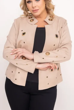 Damskie Polski Beżowa Marynarka MILIS