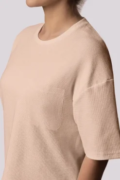 Polski Beżowa Piżama z szortami COZY