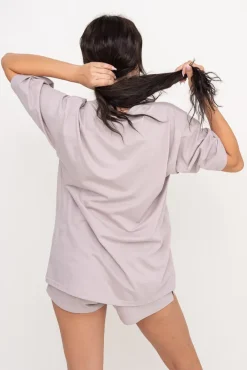 Polski Beżowa Piżama z szortami PURENA