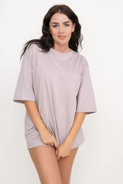 Polski Beżowa Piżama z szortami PURENA