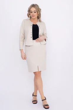 Polski Beżowa Spódnica DOROTHY