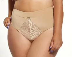 Polski Beżowe Figi CARMEN Wysoki Stan