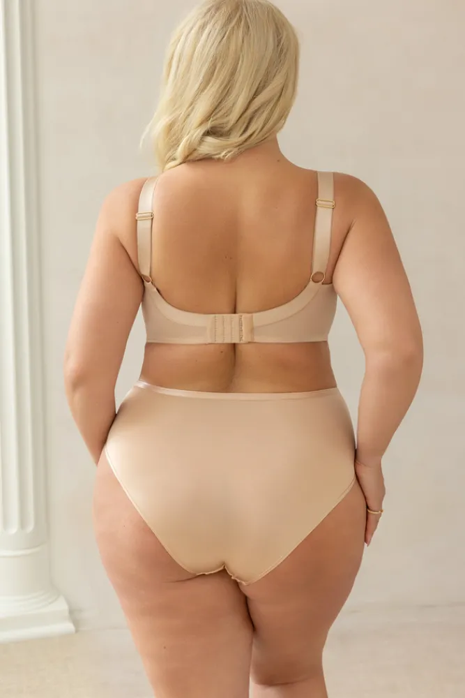 Polski Beżowe Figi DOLCE Wysoki Stan