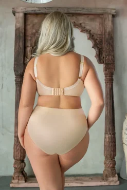 Polski Beżowe Figi GLOW Wysoki Stan