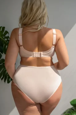 Polski Beżowe Figi ROSALINE Wysoki Stan