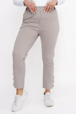 Damskie Włoski Beżowe Spodnie COVENTI