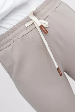 Damskie Włoski Beżowe Spodnie dresowe DAFNE