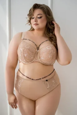 Polski Beżowy Biustonosz CAMA Soft Full Cup