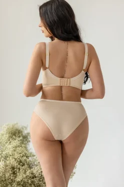 Polski Beżowy Biustonosz GLOW Half Cup Soft Plunge