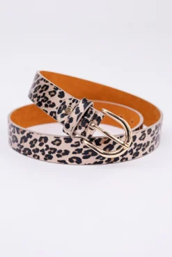 Beżowy Pasek błyszczący LUMERIGO