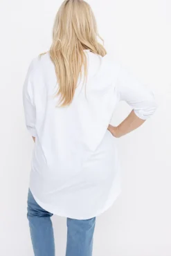 Damskie Włoski Biała Bluzka ASTORINA