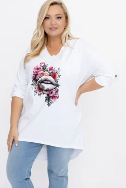 Damskie Włoski Biała Bluzka ASTORINA