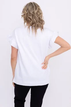 Damskie Polski Biała Bluzka BELLO