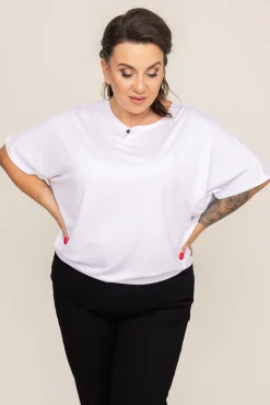 Damskie Polski Biała bluzka CILIO