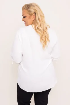 Damskie Polski Biała Bluzka CRYNO