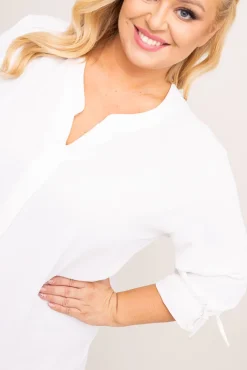 Damskie Polski Biała Bluzka CRYNO