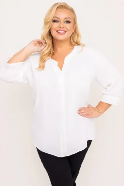 Damskie Polski Biała Bluzka CRYNO