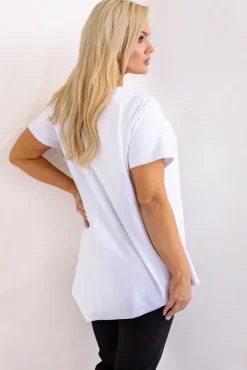 Damskie Włoski Biała Bluzka MAGLIETTA