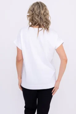 Damskie Polski Biała Bluzka MAKIA