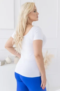 Damskie Polski Biała Bluzka MUZI