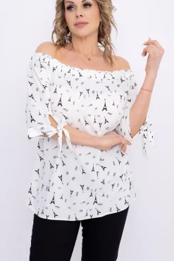 Damskie Polski Biała bluzka PARISO