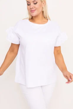 Damskie Polski Biała Bluzka STELLA