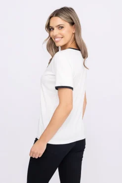 Damskie Polski Biała Bluzka VINDI Wzór 2