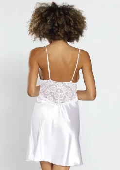 Polski Biała Halka satynowa WIRYDIANA