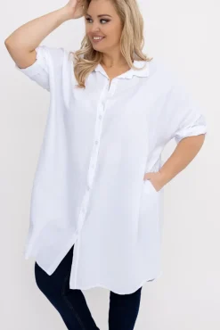Damskie Włoski Biała Koszula BARIEN