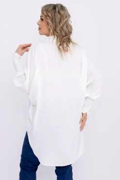 Damskie Włoski Biała Koszula BELUNTI