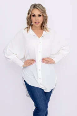 Damskie Włoski Biała Koszula BELUNTI