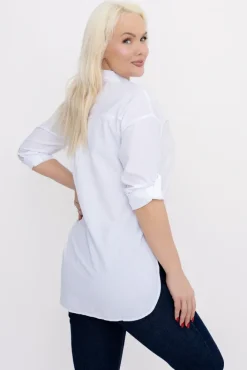 Damskie Biała Koszula LEDORA