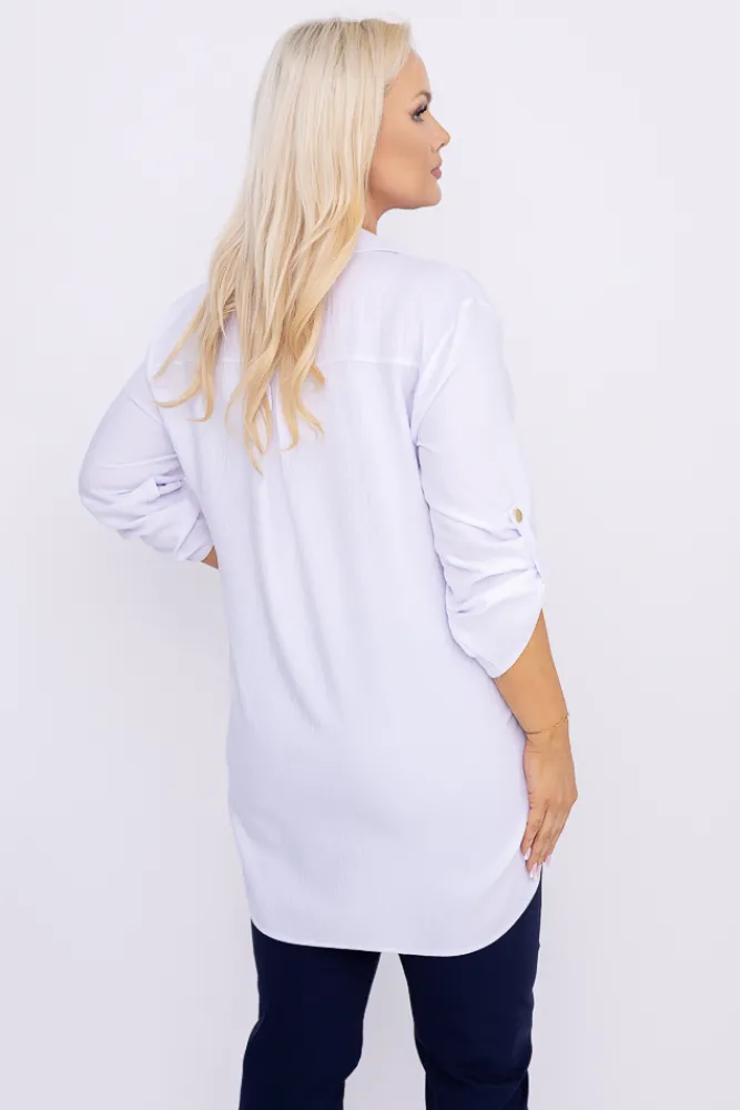 Damskie Polski Biała Koszula METUZINO