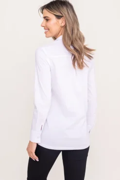 Damskie Polski Biała Koszula NYMERO