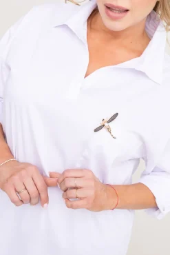 Damskie Polski Biała Koszula POLA