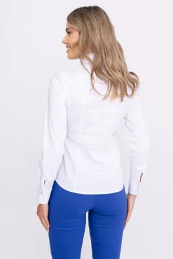 Damskie Polski Biała Koszula SUZI