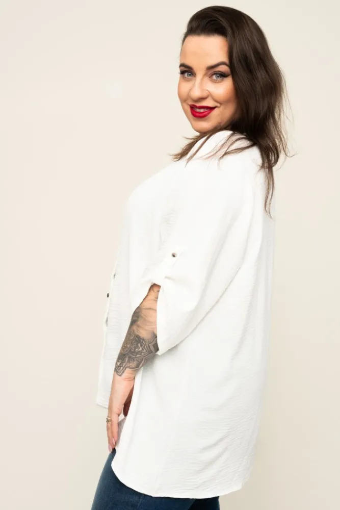 Damskie Polski Biała Koszula TIARO