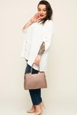 Damskie Polski Biała Koszula TIARO